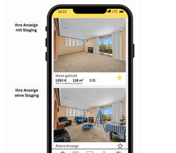 Entpersonalisierung Ihrer Anzeigen durch digitales Entrümpelungsstaging - MyHomeStage