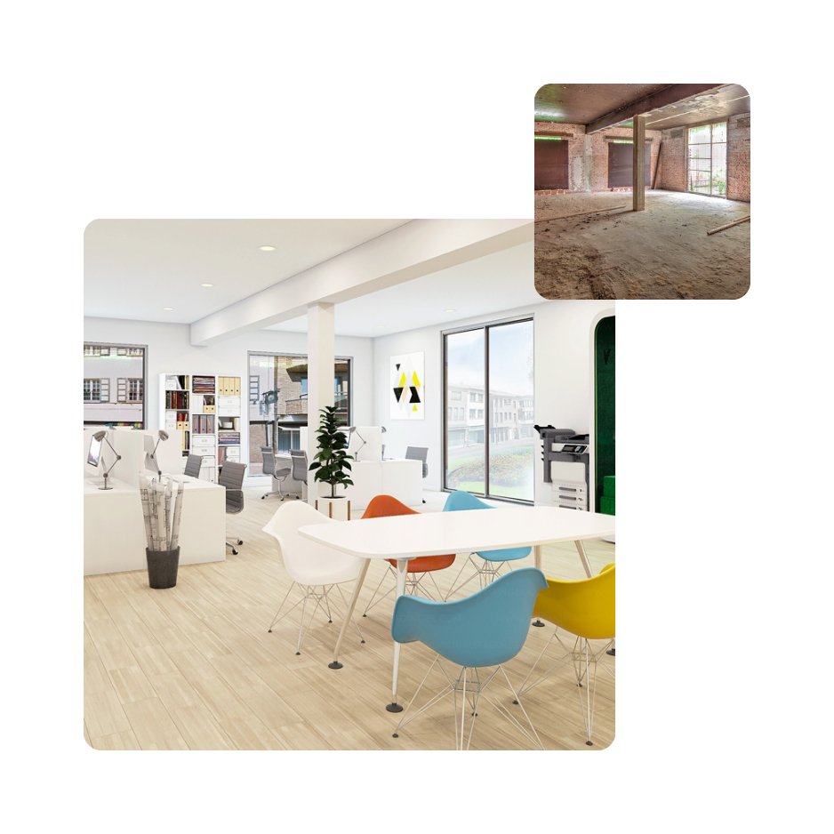 Office Staging: Virtuelle Renovierung - MyHomeStage