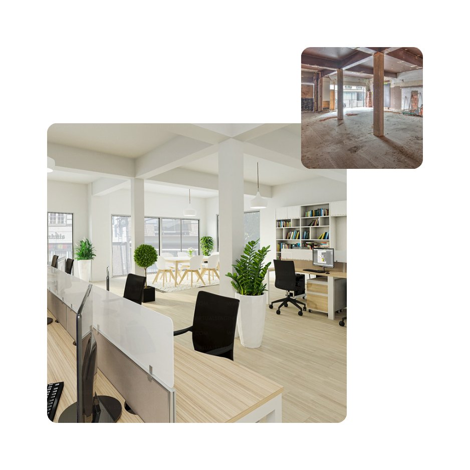 Office Staging: Virtuelle Renovierung - MyHomeStage